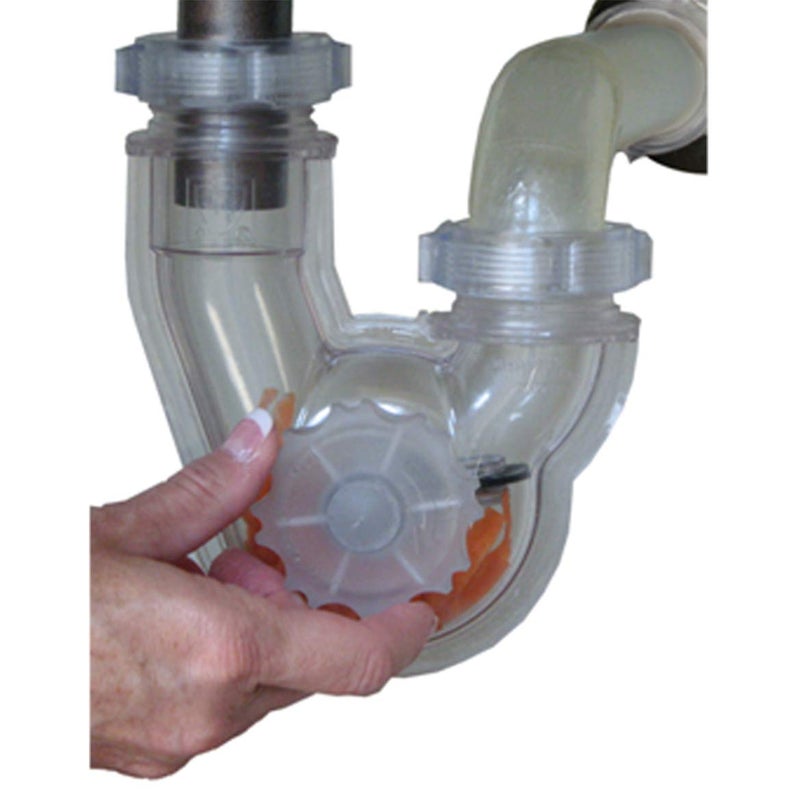 Permaflow Never Clog Transparent Abs 1-1/2" P-Trap (Includes 1-1/2" To 1-1/4" Reducing Gaskets) - For Kitchen & Bath/Lavatory - Image 3
